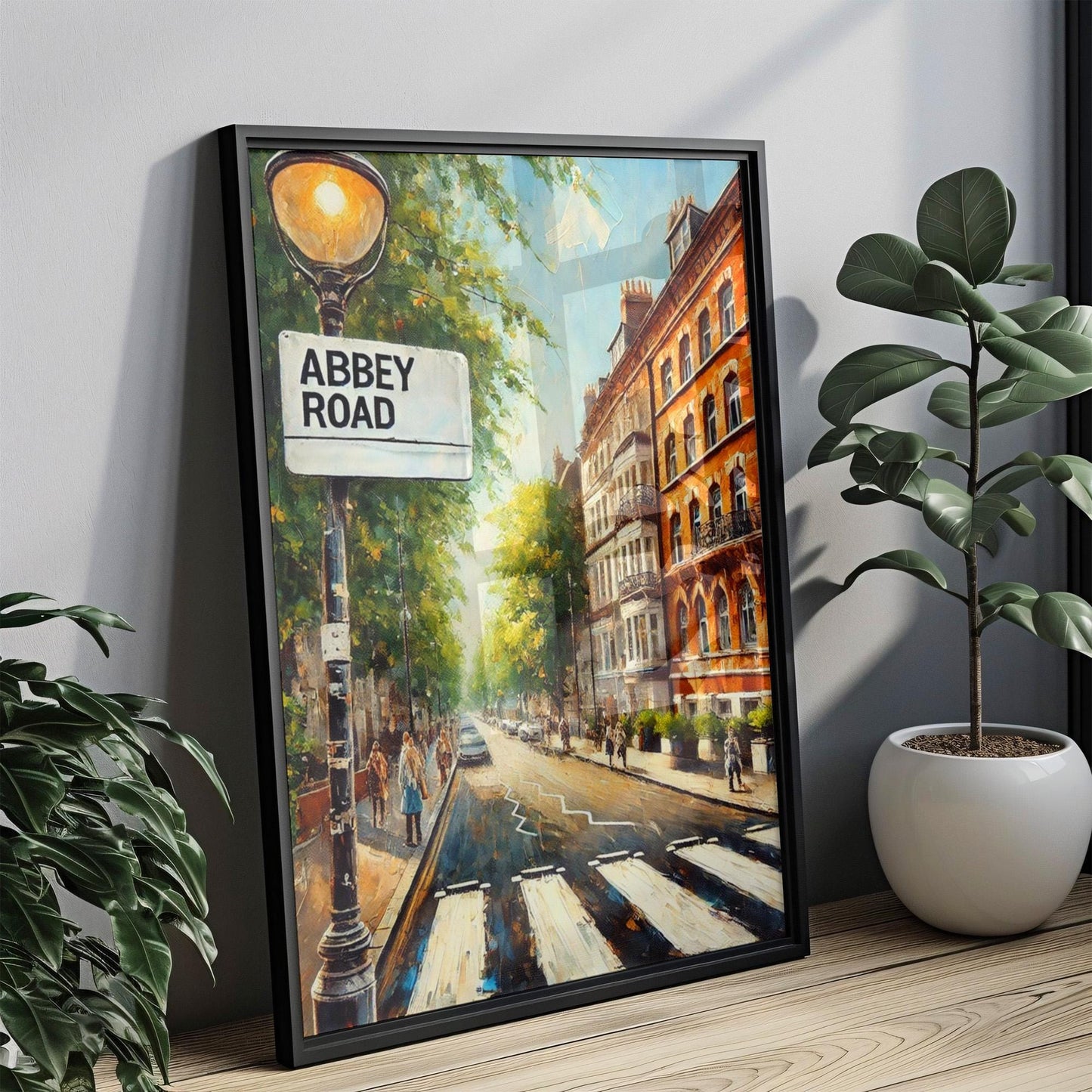 Europe Abbey St Wall Art Print, London Travel Poster, European Gift & Housewarming Decor, Modern Wall Print, Stylish Travel Art
