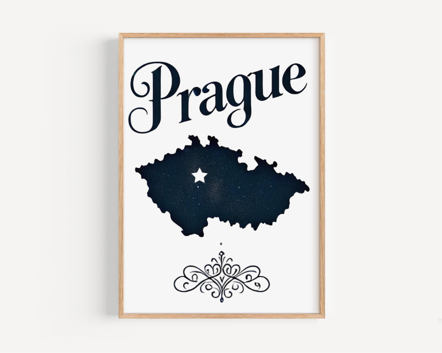 Czech Republic Wall Art Prague Print Travel Decor Housewarming Gift Czech Cityscape Home Artwork