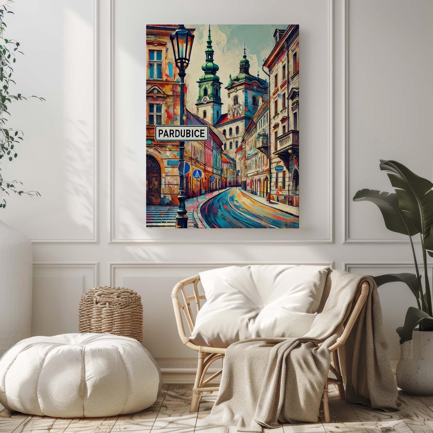 Pardubice Art Print - Czech Republic Wall Art, Travel Poster & City Gift, Housewarming Decor, Modern Pardubice Travel Print