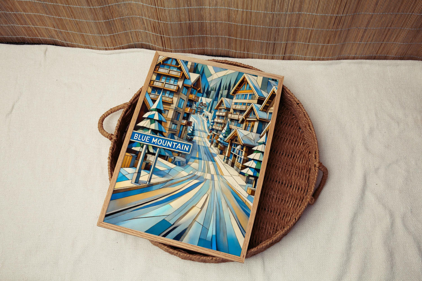Ontario Blue Mountain Wall Art Print, Travel Poster, Canadian Decor, Housewarming Gift, Scenic Ontario Landscape, Blue Mountain Travel Art