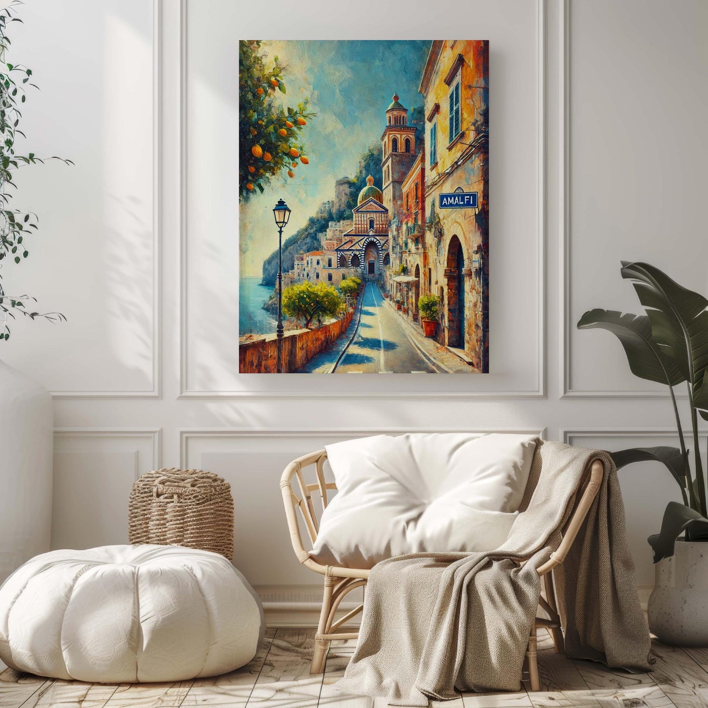 Amalfi Art Coastal Wall Print – Italian Travel Poster, Mediterranean Home Decor, Amalfi