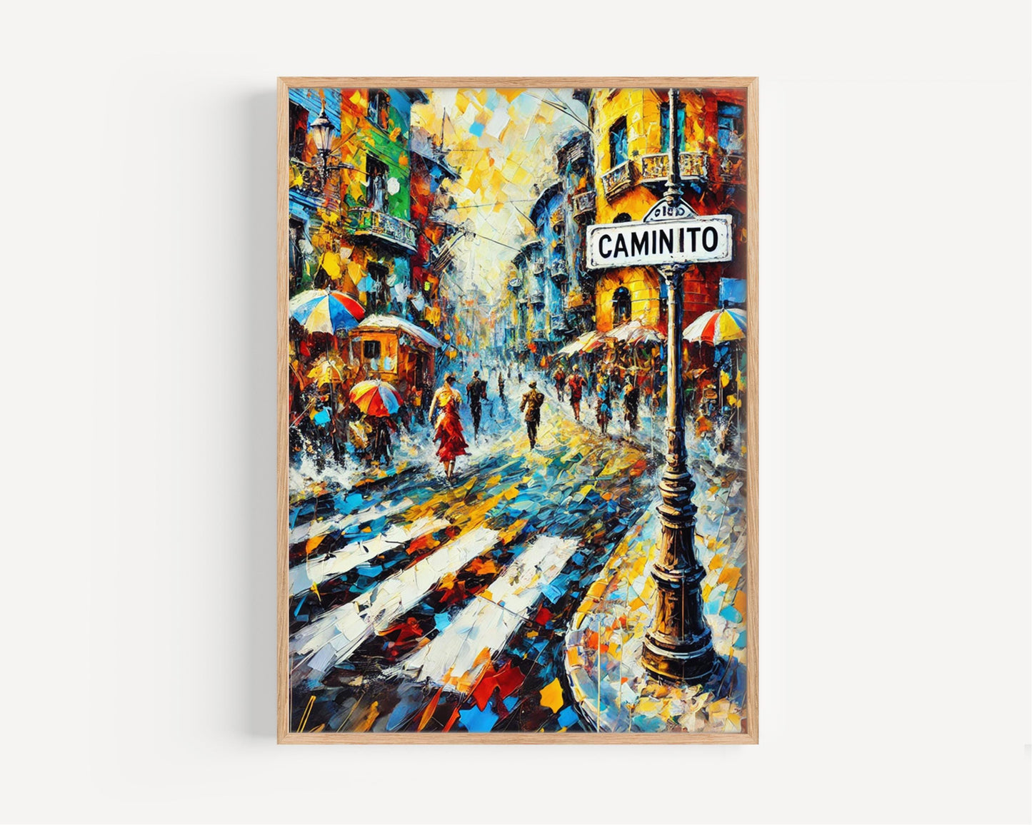 Caminito Street Wall Art Print, Buenos Aires Travel Poster, Argentina Gift & Home Decor, Vibrant Colorful Latin America Housewarming Gift