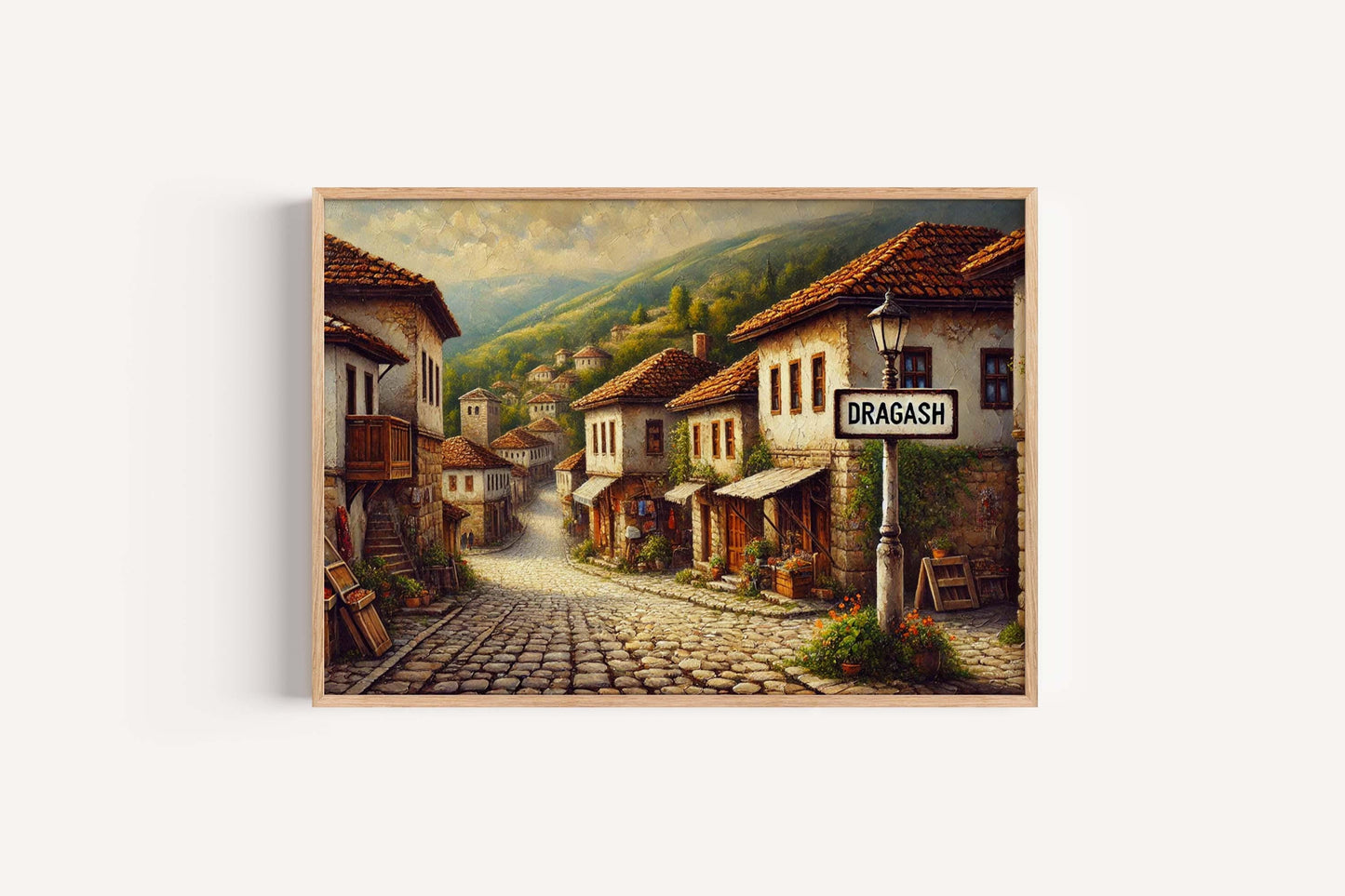 Dragash Art Wall Decor, Kosovo City Travel Print, European Poster, Housewarming Gift, Dragash Wall Art, Unique Kosovo Artwork
