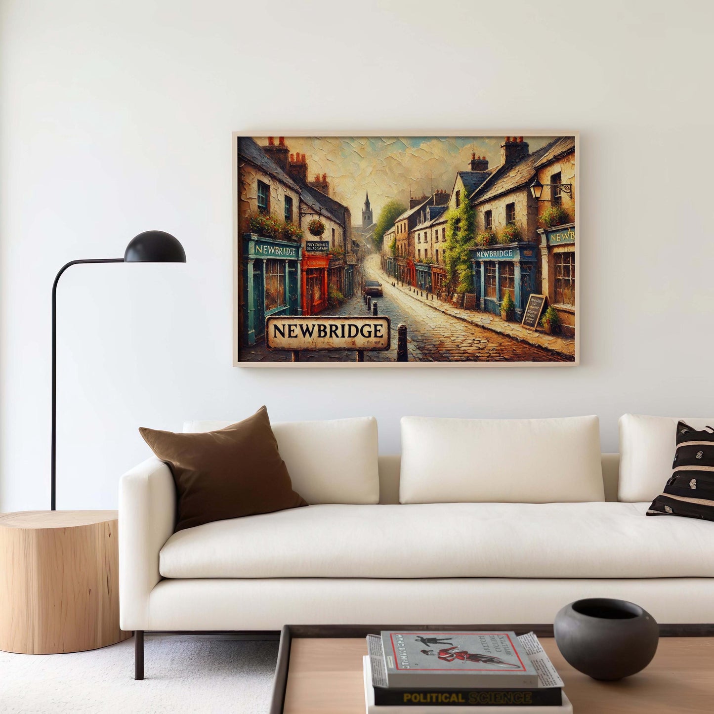 Newbridge Art Ireland City Wall Art Print β Travel Poster & Housewarming Gift β European Decor Illustration