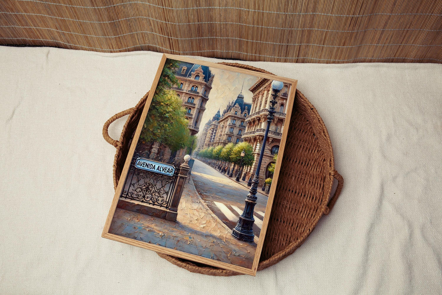 Print of Avenida Alvear Buenos Aires Wall Art, Travel Poster, Argentina Gift, Elegant City Decor, South America Travel Print