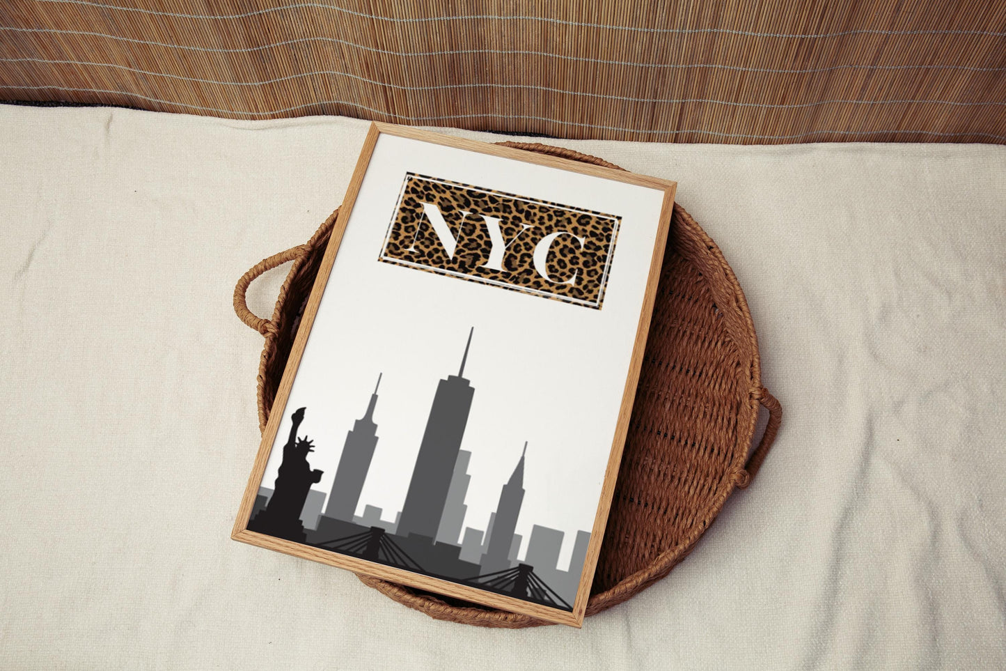 New York Wall Art NYC Skyline Print Dorm Room Decor College Gift Travel Home Decor Housewarming