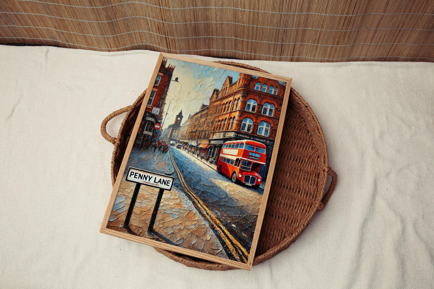 Wall Art Penny Ln Liverpool Print England Travel Poster City Gift Housewarming England Artwork