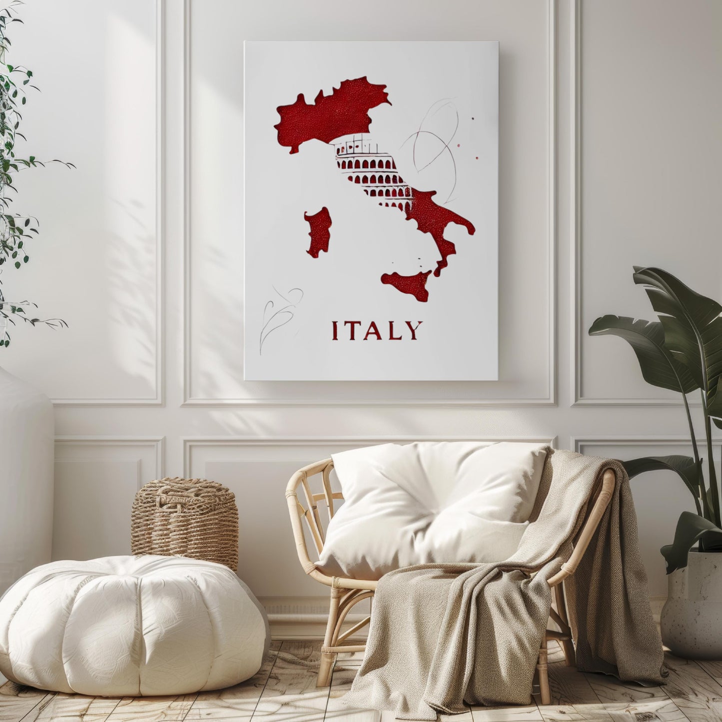 Colosseum Wall Art Print, Italian Travel Decor, Italy Gift, Historic Rome Illustration, Home & Housewarming Artwork, Unique Italy Poster