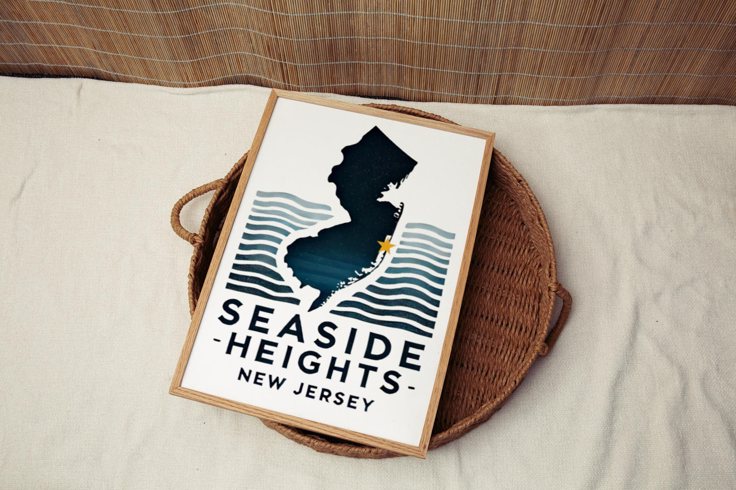 Seaside Heights Wall Art, Seaside Heights Print, New Jersey Art, NJ Gift, Travel Print, Home Decor, Housewarming Gift, College Wall Artwork