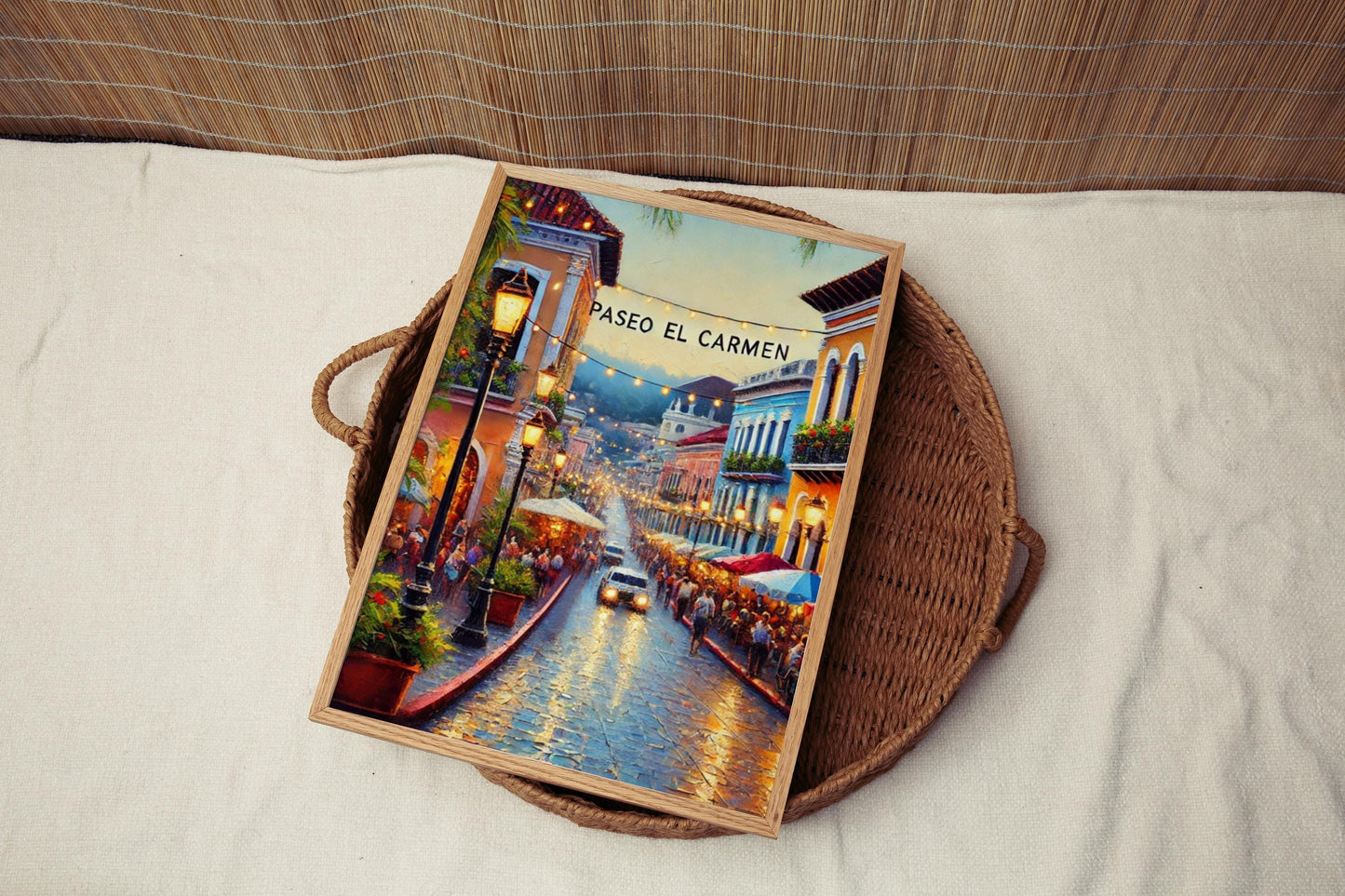 Paseo El Carmen Wall Art, Santa Tecla Print, El Salvador Cityscape, Travel Poster, Fine Art Home Decor, Gift for Travelers, Souvenir Artwork