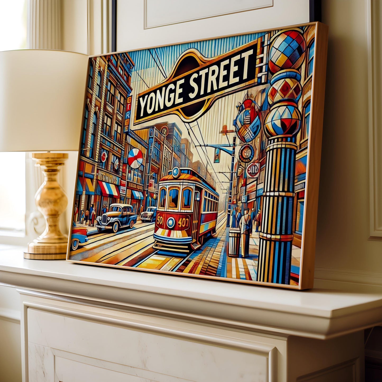 Yonge Street Wall Art Print - Toronto Travel Poster, Ontario Gift, Housewarming Decor, Cityscape Art, Modern Travel Print for Home