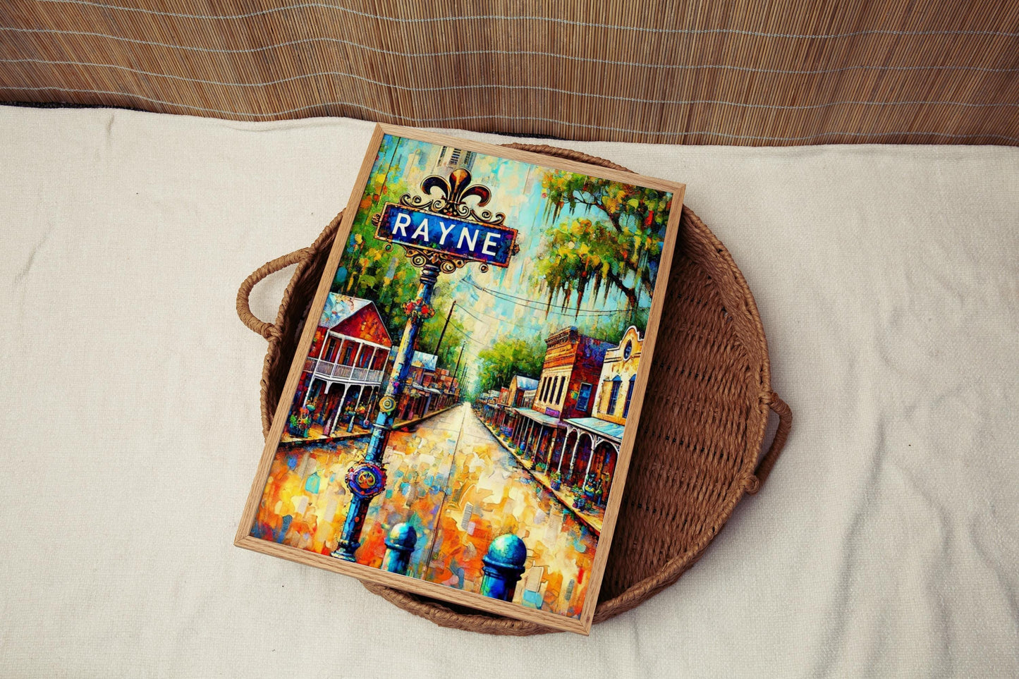 Louisiana Wall Art Rayne Print Travel Poster Louisiana Gift Housewarming Souvenir Decor American Art