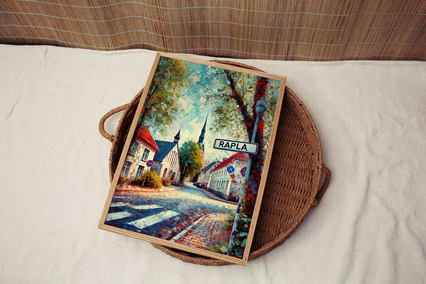 Rapla Art Print – Estonia City Wall Art, Travel Poster, European Home Decor, Rapla Gift & Housewarming Artwork
