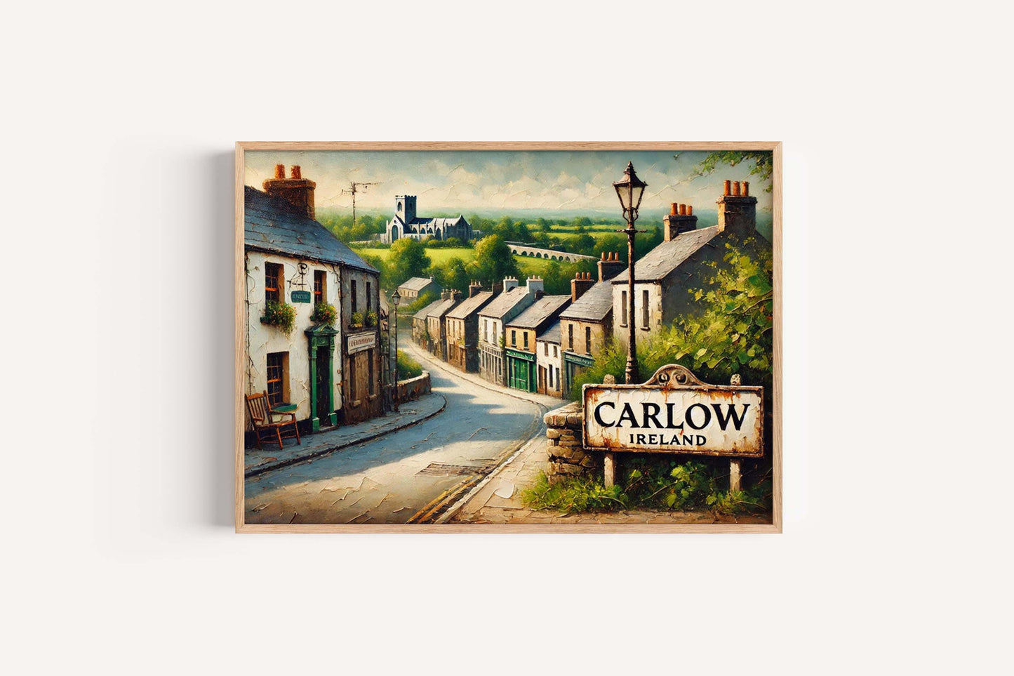 Carlow Art Wall Print - Ireland City Travel Poster, European Artwork, Housewarming Gift, Carlow Wall Decor, Irish Travel Gift, Carlow Print