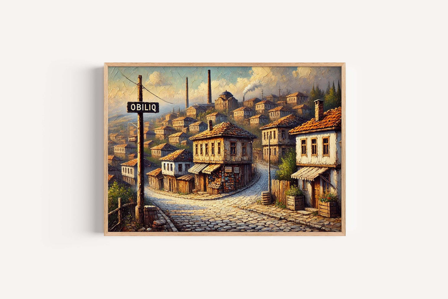 Obiliq Art Wall Print - Kosovo City Travel Poster, European Artwork, Housewarming Gift, Obiliq Wall Decor, Travel Print & Kosovo Art