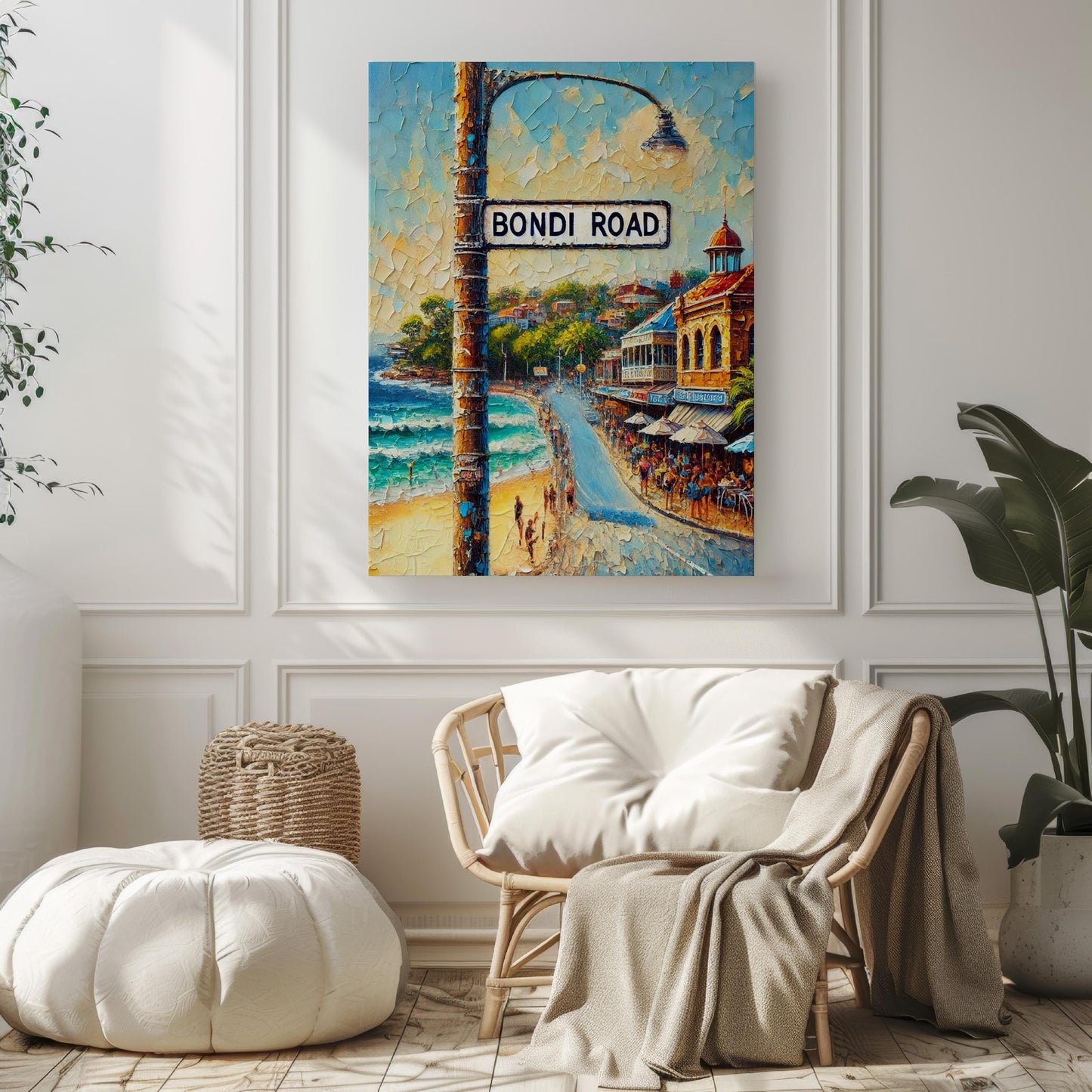 Sydney Bondi Rd Wall Art Print - Travel Poster, Australia Decor, Housewarming Gift, Sydney Art & Australia Travel Print