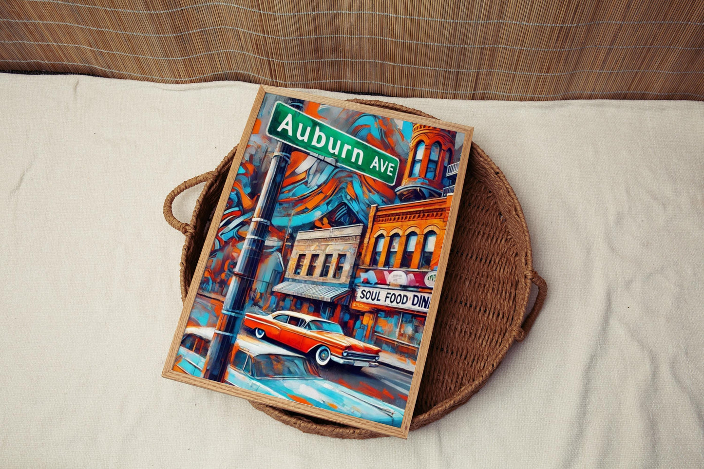 Charleston King St Wall Art Print - South Carolina Travel Poster, Housewarming Gift, Charleston Art & Decor