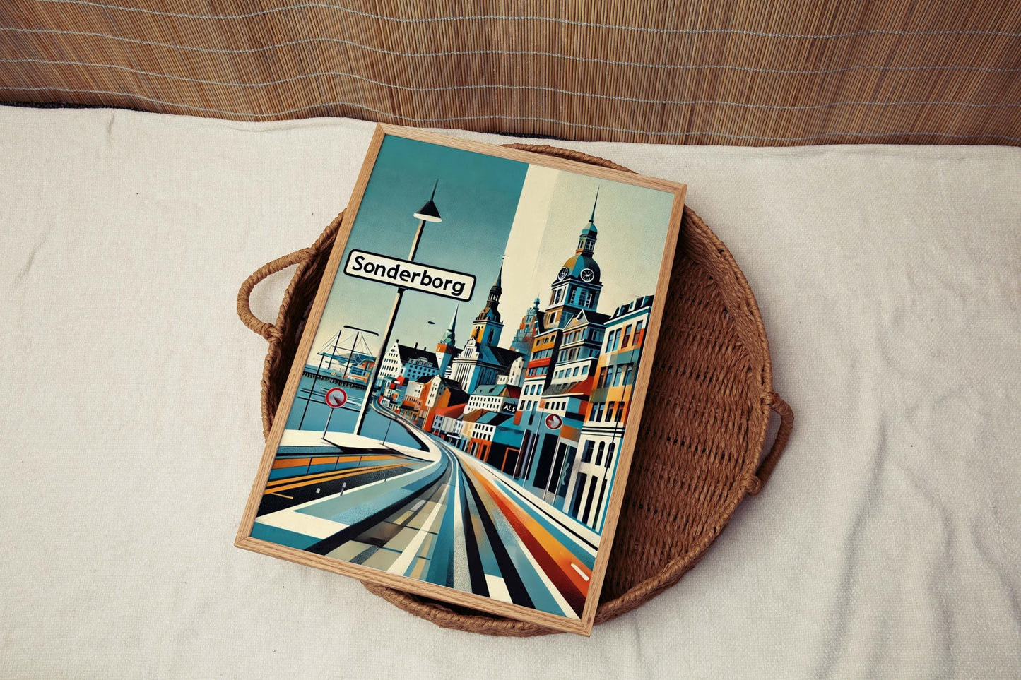 Sonderborg Art Print - Denmark Travel Poster, Europe Wall Art, City Gift, Housewarming Decor, Scandinavian Home Decoration