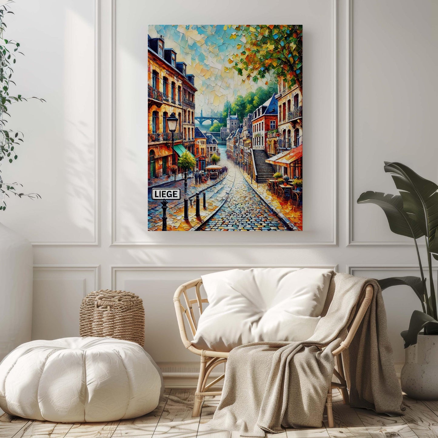 Liege Art Travel Print - Belgium City Wall Art, European Poster, Housewarming Gift, Liege Home Decor, Belgium Artwork, Travel Souvenir
