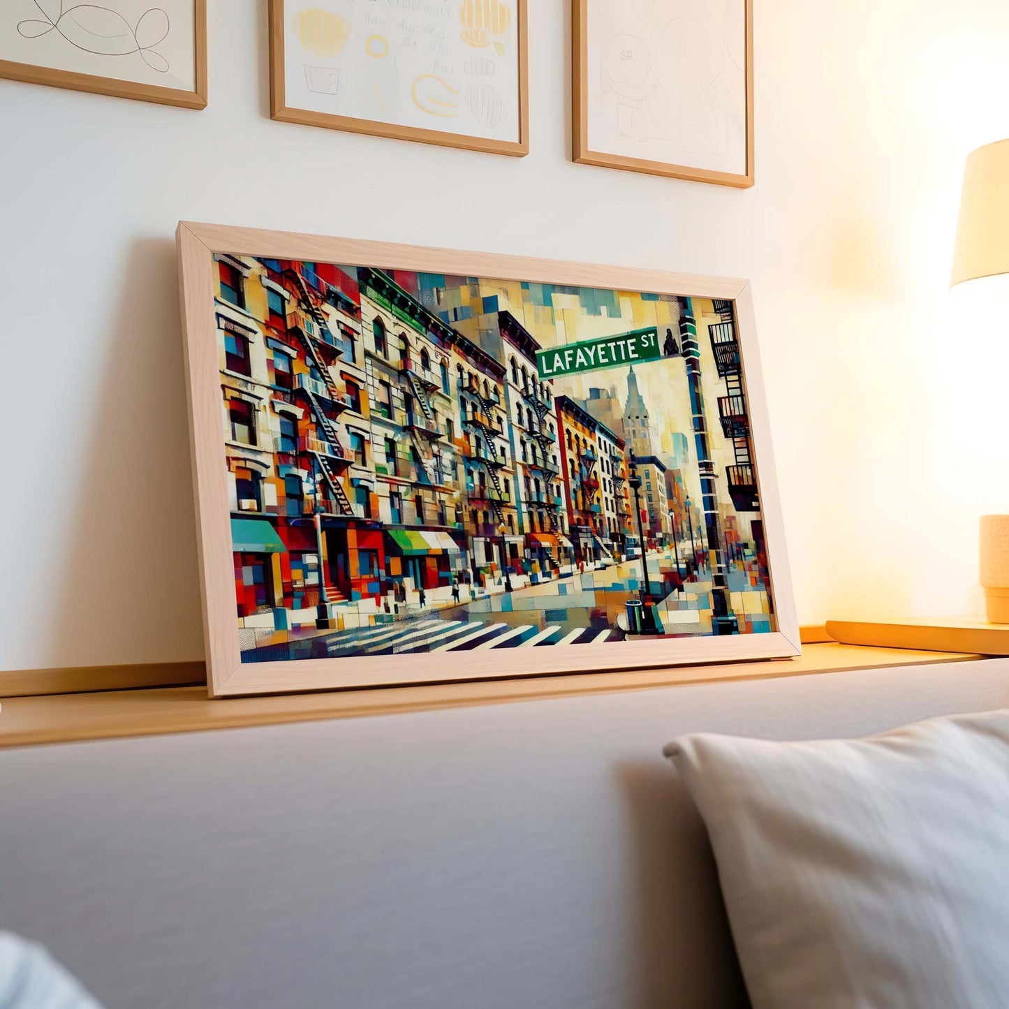 Lafayette Street Wall Art – New York Print, Manhattan Travel Poster, Unique Housewarming Gift, NYC Street Map Decor