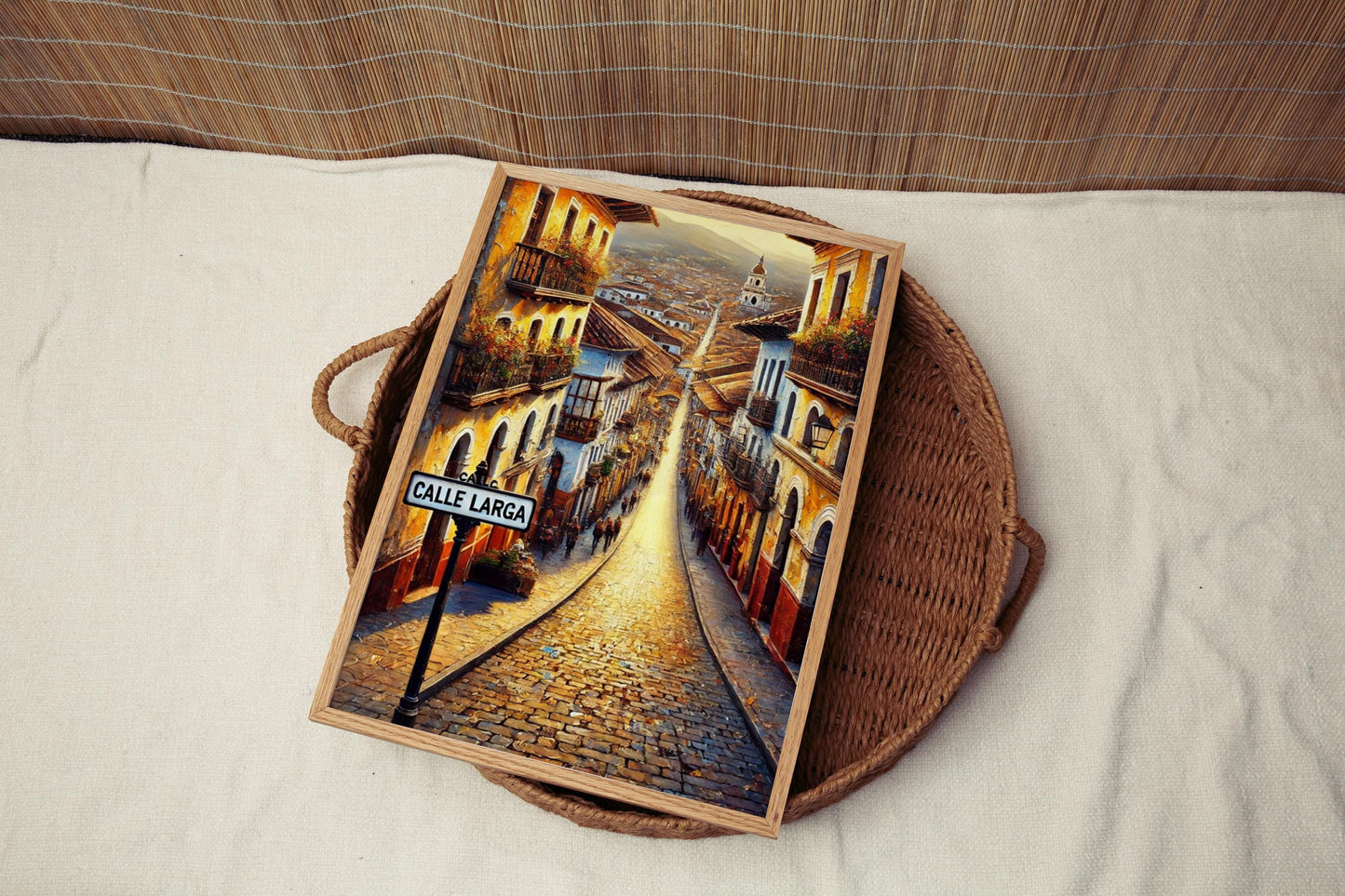 Cuenca Wall Art Calle Larga Print Travel Poster Ecuador Gift Housewarming Souvenir Cuenca Art Decor