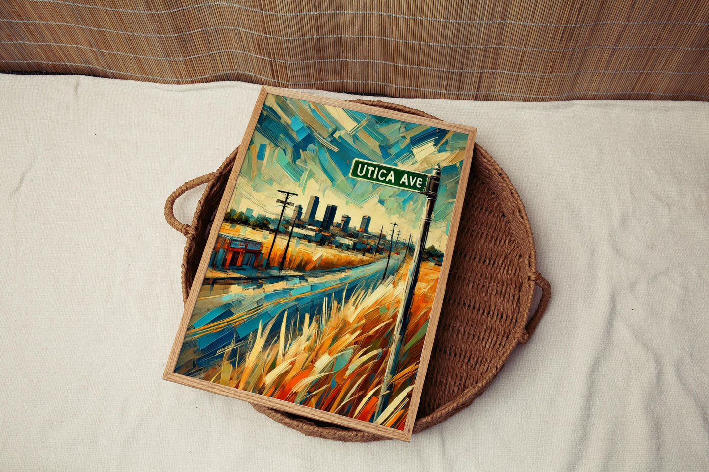 Utica Avenue Wall Art, Oklahoma Print, USA Art, “City” Gift, Travel Souvenir, Travel Poster, “State” Art, PERSONALIZED GIFT