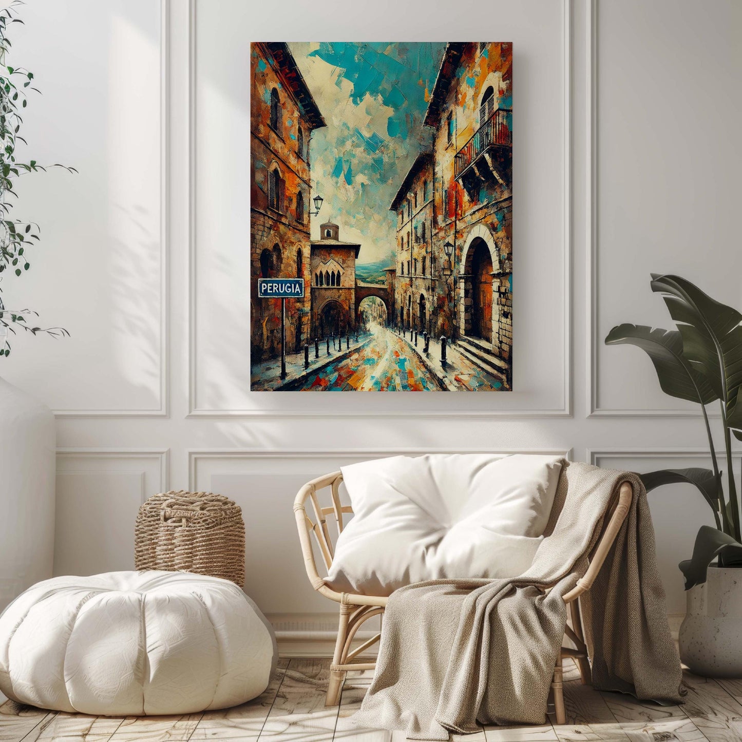 Perugia Art Print - Italian Wall Art, Travel Poster, Perugia Artwork, Europe Gift, Housewarming Decor, Italy Travel Wall Decor