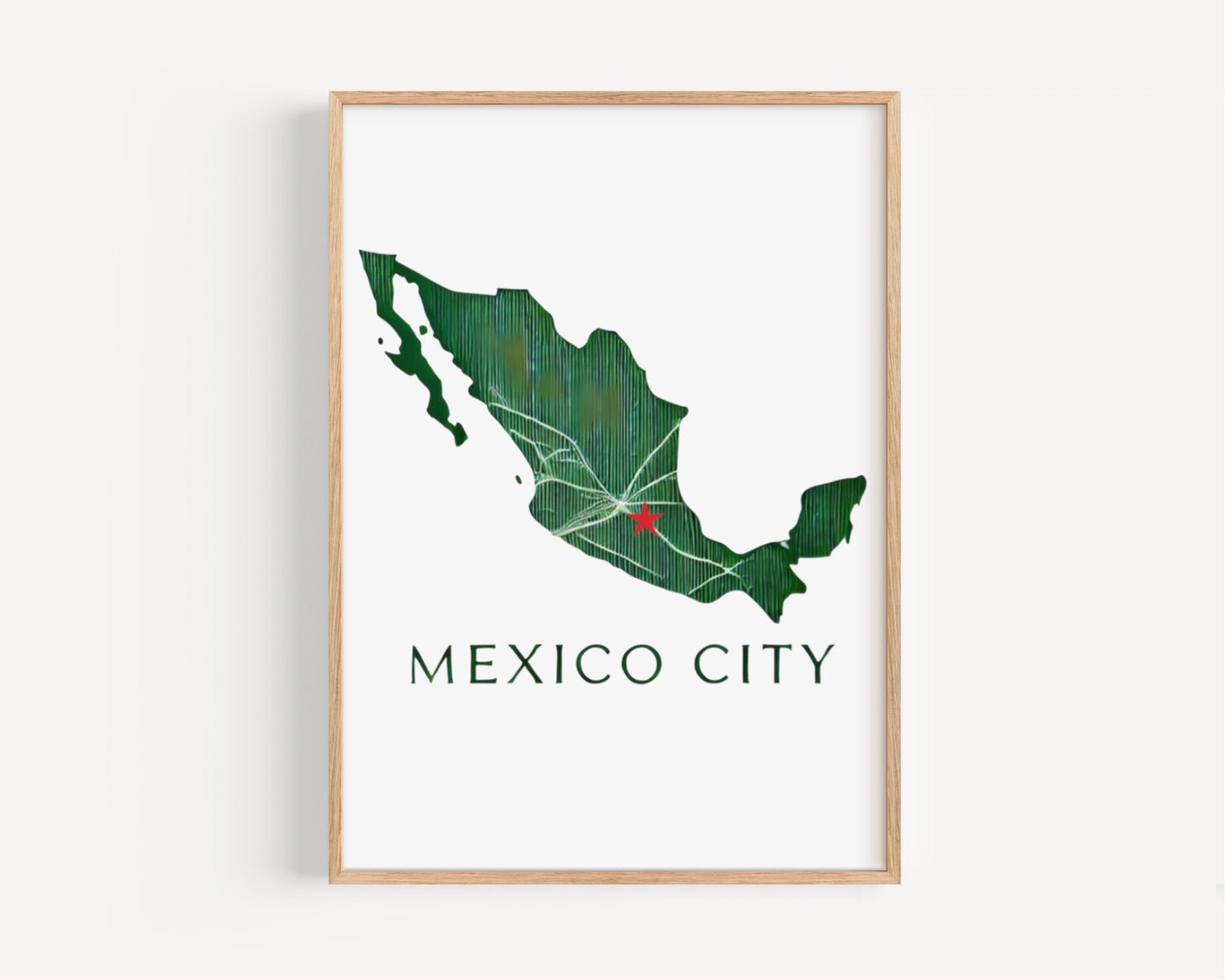 Mexico Wall Art Mexico City Print Travel Decor Housewarming Gift College Dorm Artwork