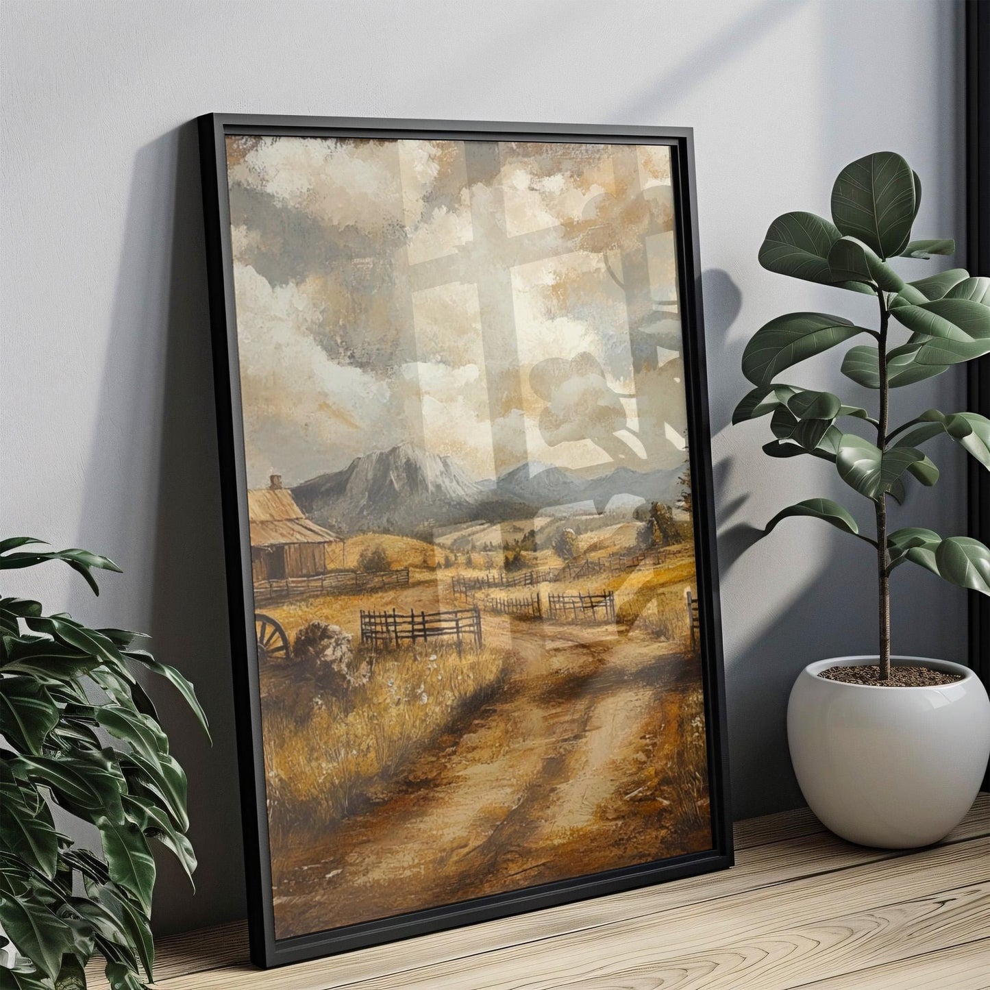 American Landscape Wall Art | Abstract USA Poster | Patriotic United States Home Decor | American Independence Artwork for Living Room