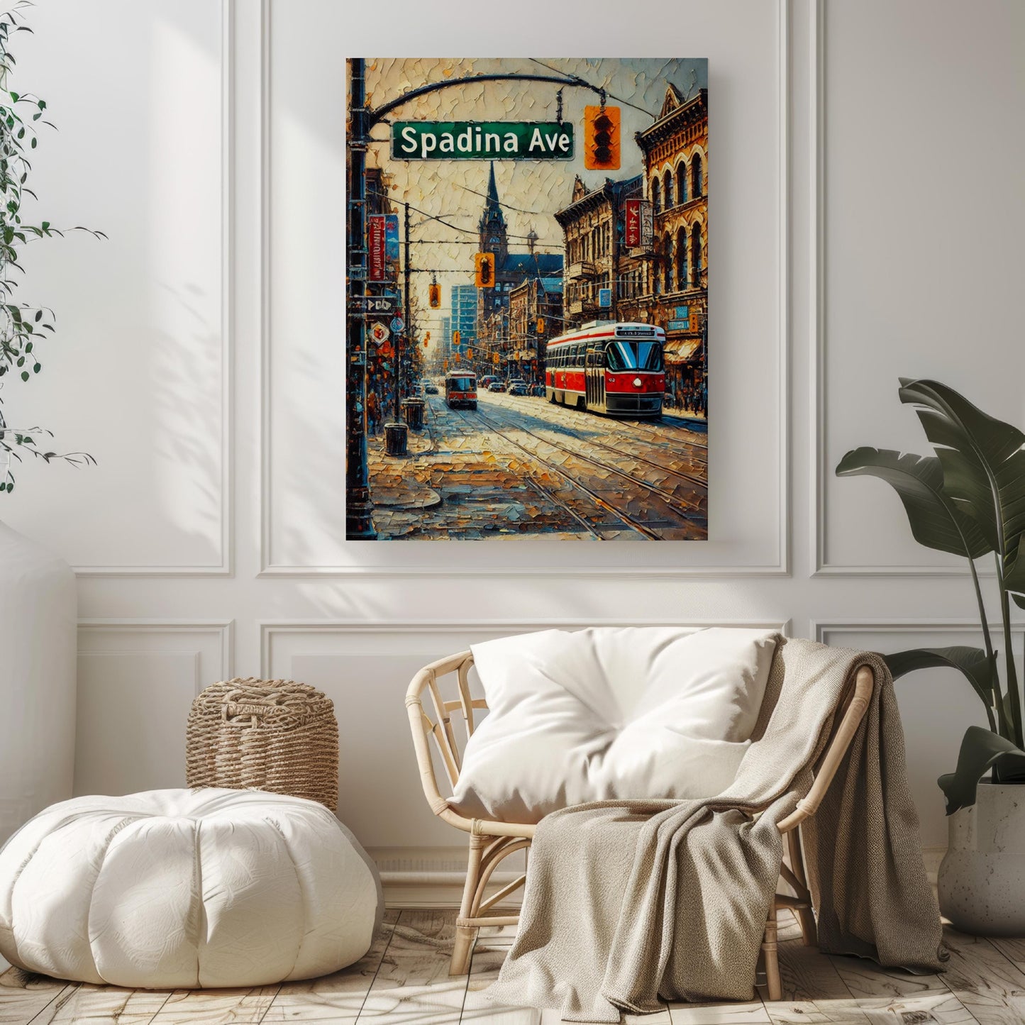 Toronto Spadina Ave Wall Art Print – Travel Poster, Canada Gift, Toronto Artwork, Housewarming Decor, Travel Print, Canadian City Map