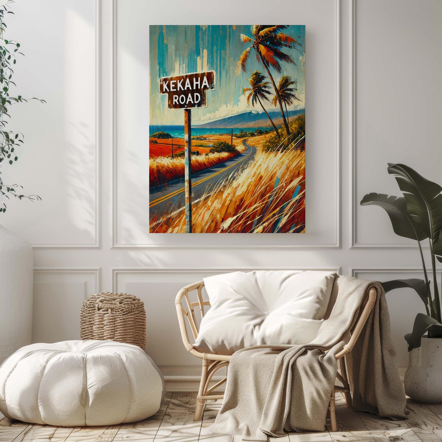 Kekaha Road Print - Kauai Wall Art Travel Poster, Hawaii Gift, Housewarming Decor, Tropical Landscape Printable Art