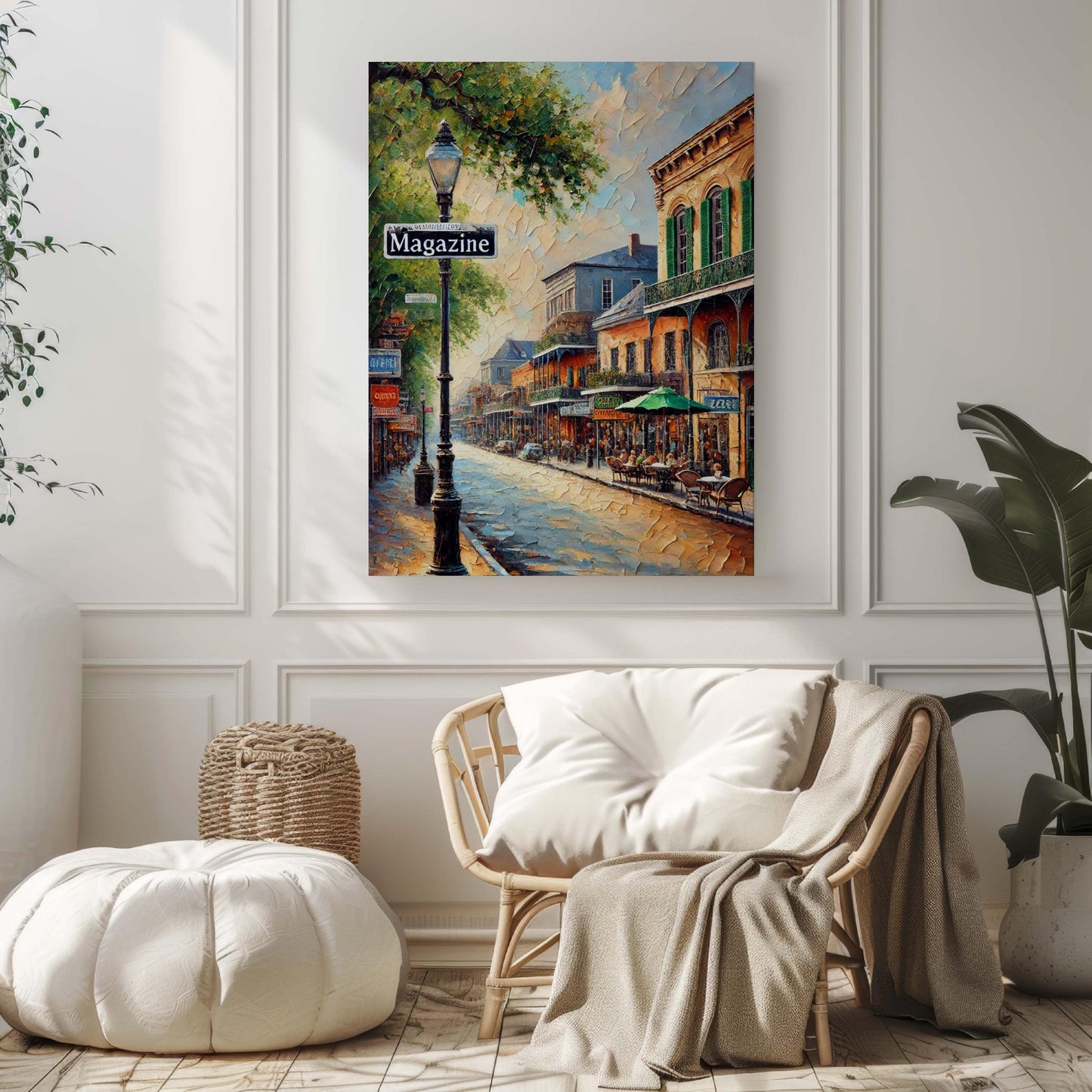 Magazine St Print - New Orleans Wall Art, Louisiana Travel Poster, Housewarming Gift