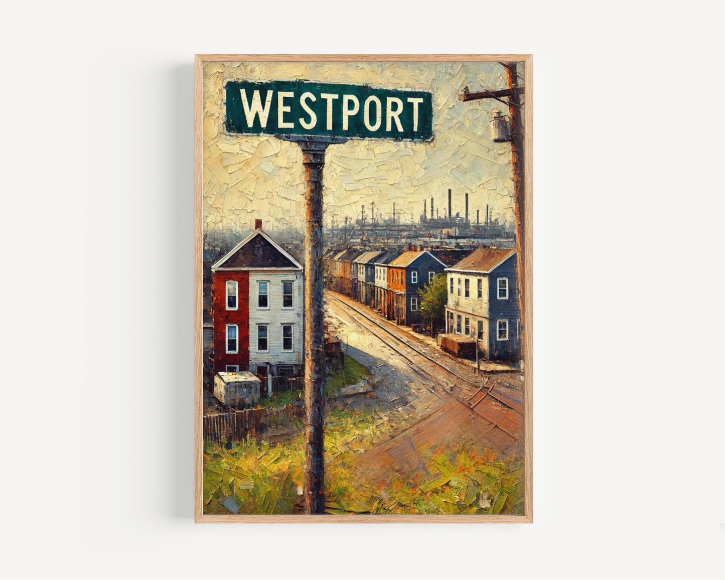 Art Westport Wall Art Baltimore Print Travel Poster Maryland Decor Housewarming Gift USA Travel Print