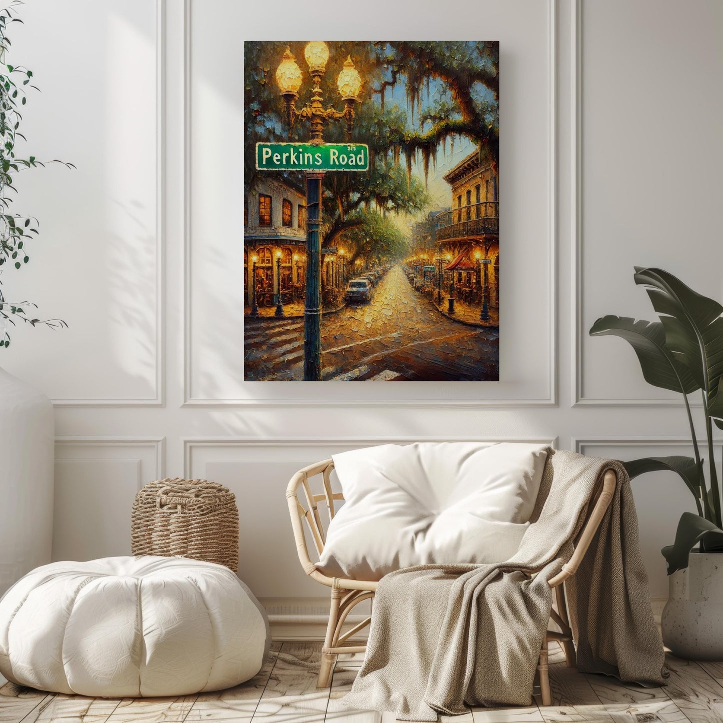 Wall Art Perkins Rd Print - Baton Rouge Travel Poster, Louisiana Artwork, Housewarming Gift, Unique Louisiana Wall Decor