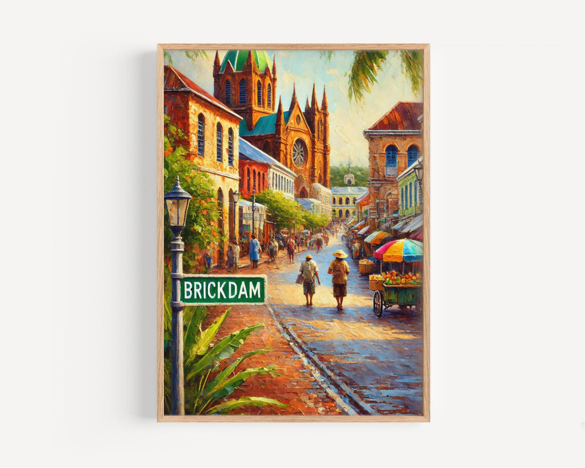Brickdam Print - Georgetown, Guyana