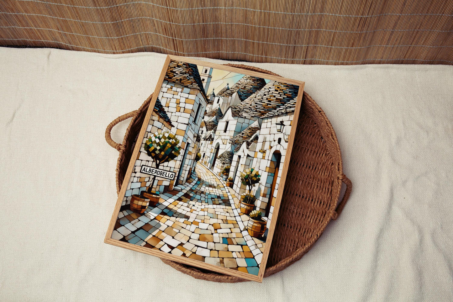 Italy Alberobello Wall Art Print - Travel Poster, Italian Decor, European Gift, Housewarming & Italy Travel Home Artwork