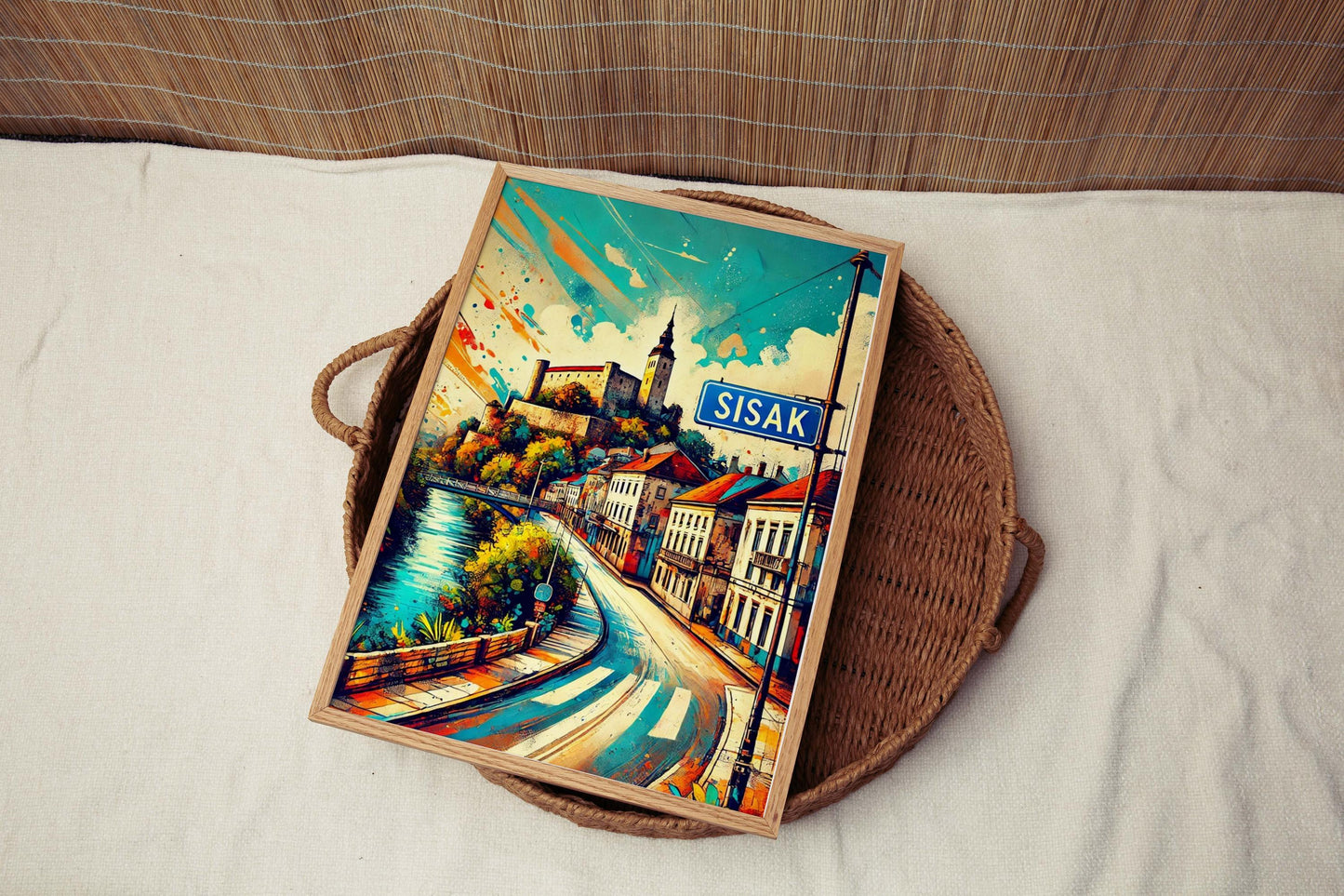 Sisak Art Print - Croatian City Wall Art, Travel Poster & European Home Decor, Perfect Housewarming Gift