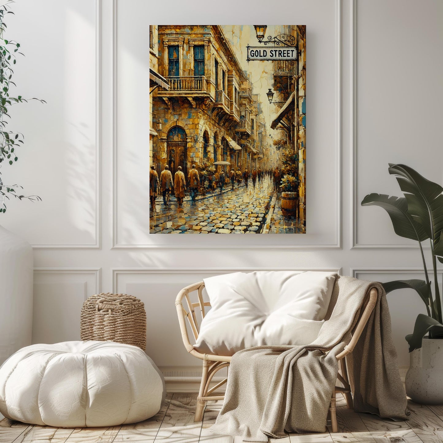 Gold Street Athens Wall Art, Greece Cityscape Print, Travel Souvenir, Vintage Street Sign, Greece Artwork, Vacation Gift, Fine Art Poster