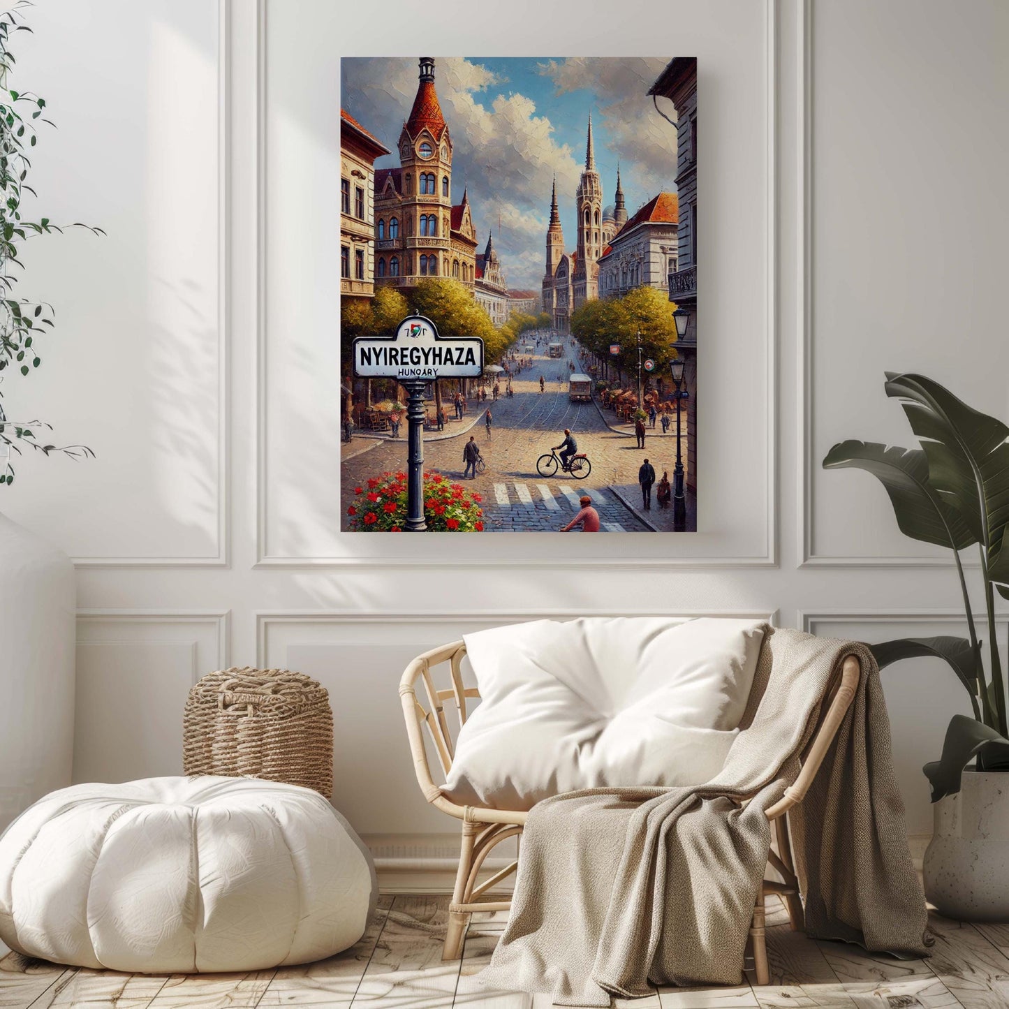 Nyiregyhaza Art Print - Hungary City Wall Art, Travel Poster, Housewarming Gift, Nyiregyhaza Travel Decor, Hungarian Artwork Gift
