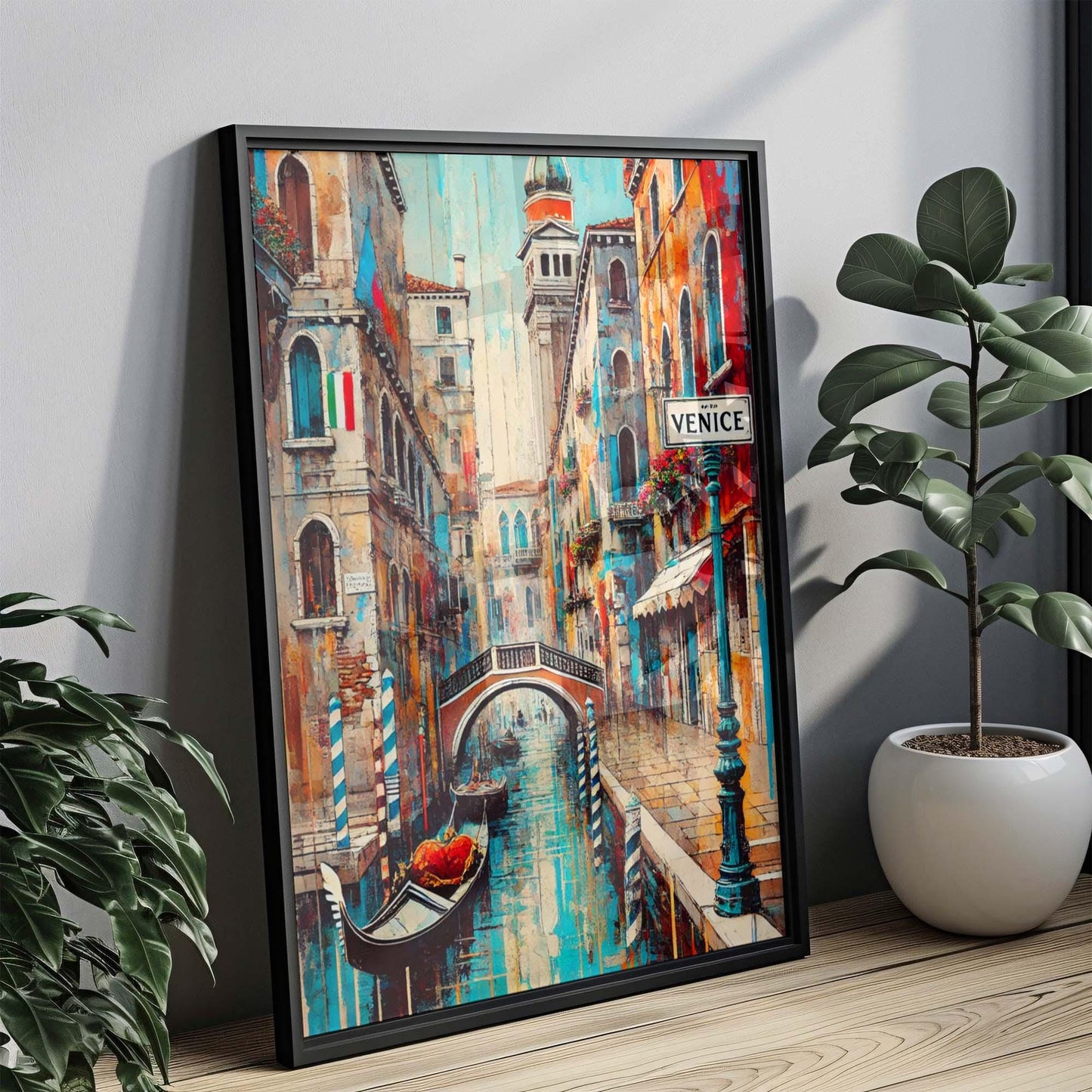 Venice Art Print - Italy Travel Poster, Venice Wall Art, European Decor, Italian Gift & Housewarming Travel Artwork