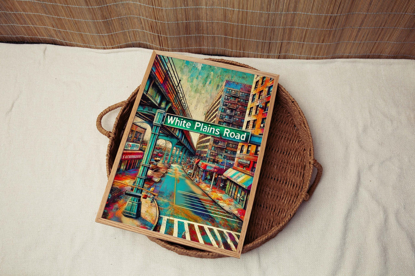 White Plains Road Wall Art - Bronx Travel Print, NYC Poster, Unique Bronx Gift & Housewarming Decor