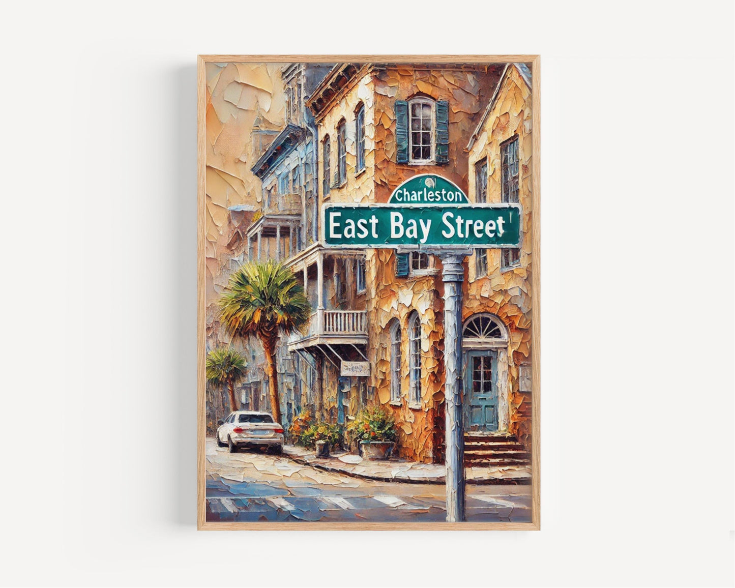 East Bay Street Wall Art Charleston Print South Carolina Art Street Sign Decor Coastal Home Décor Travel Souvenir Fine Art Poster