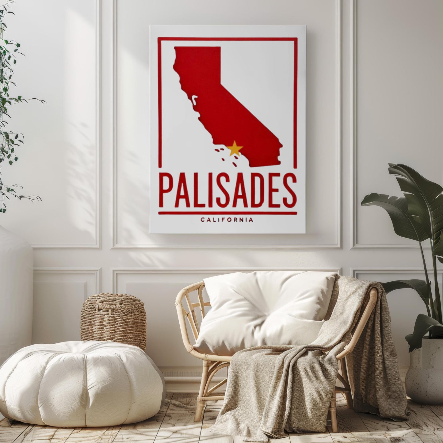 Palisades Wall Art California Print, Travel & College Decor, Housewarming Gift, Scenic CA Landscape Home Decor, Coastal Artwork