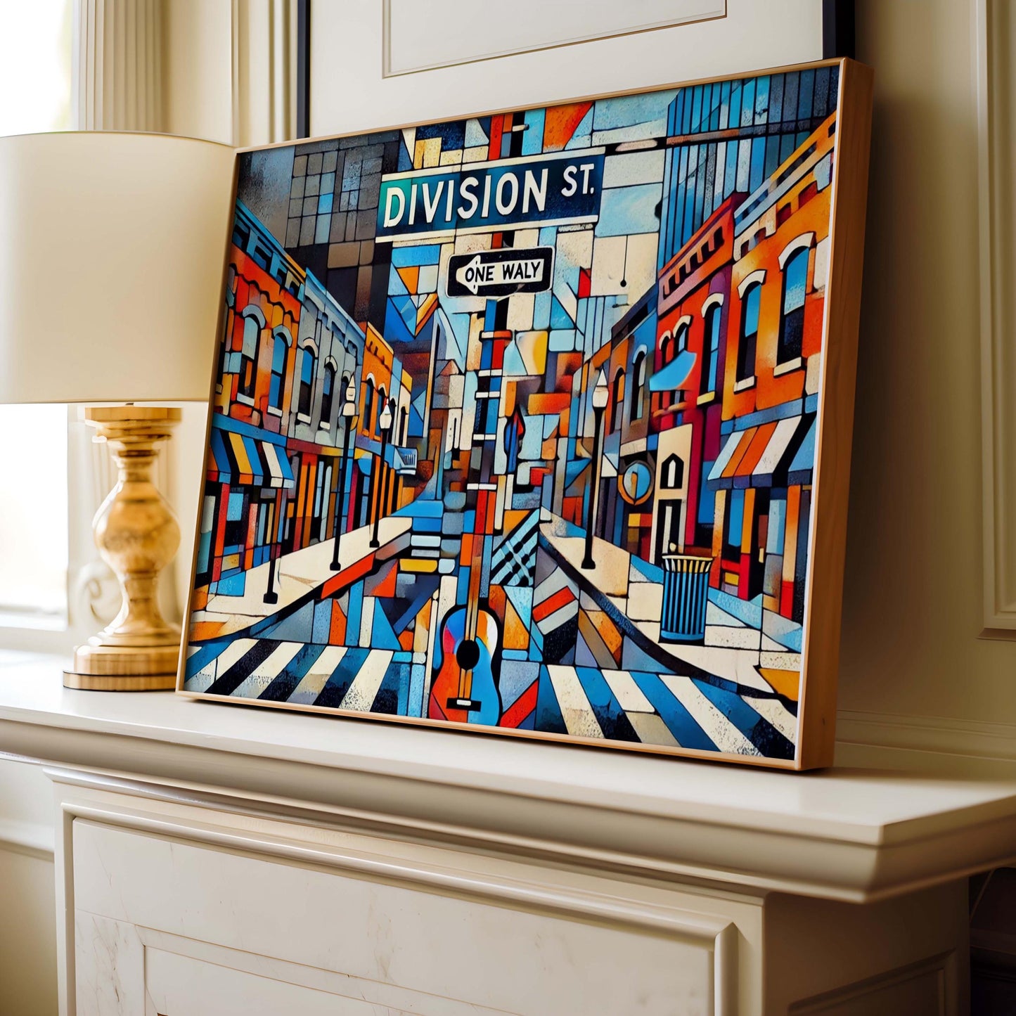 Division St Print Nashville Wall Art Travel Poster Tennessee Gift Housewarming Decor Division Street Art