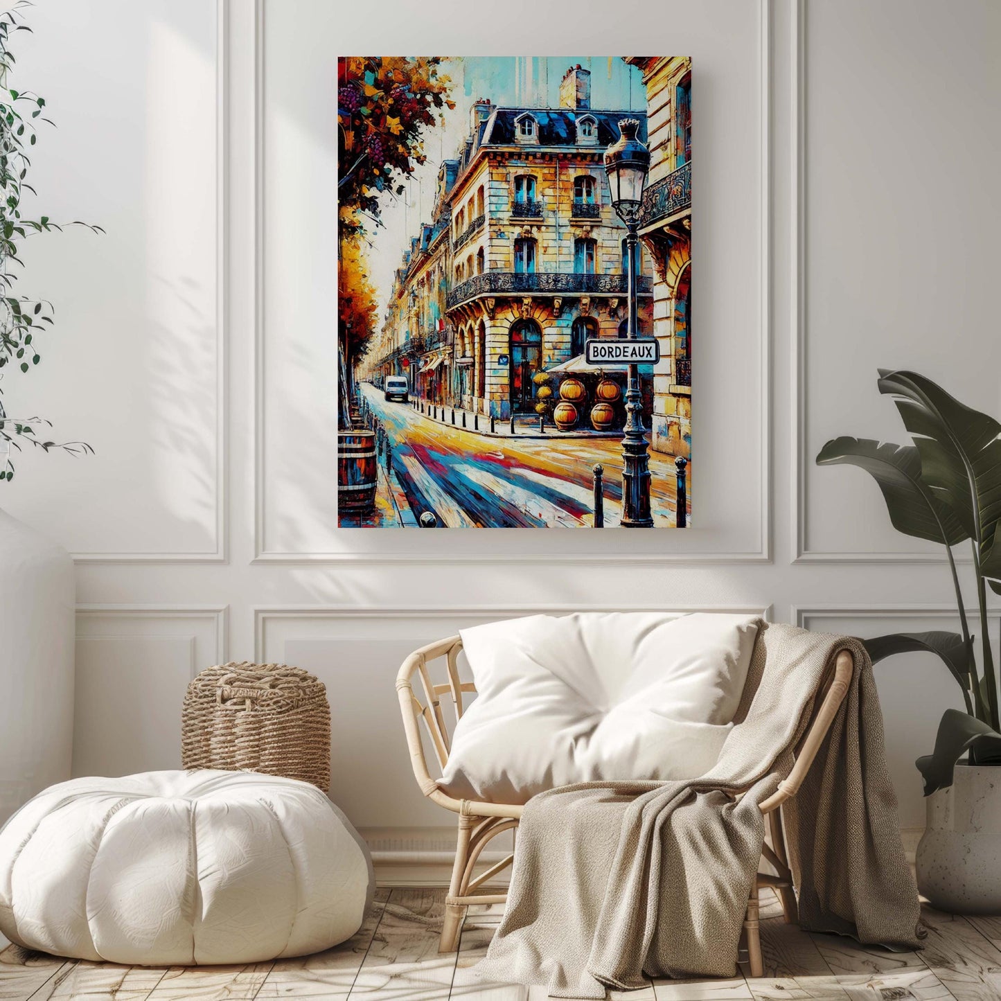 Bordeaux Art Print - French Wall Art Travel Poster, European Home Decor, France Gift, Bordeaux Artwork, Housewarming Present
