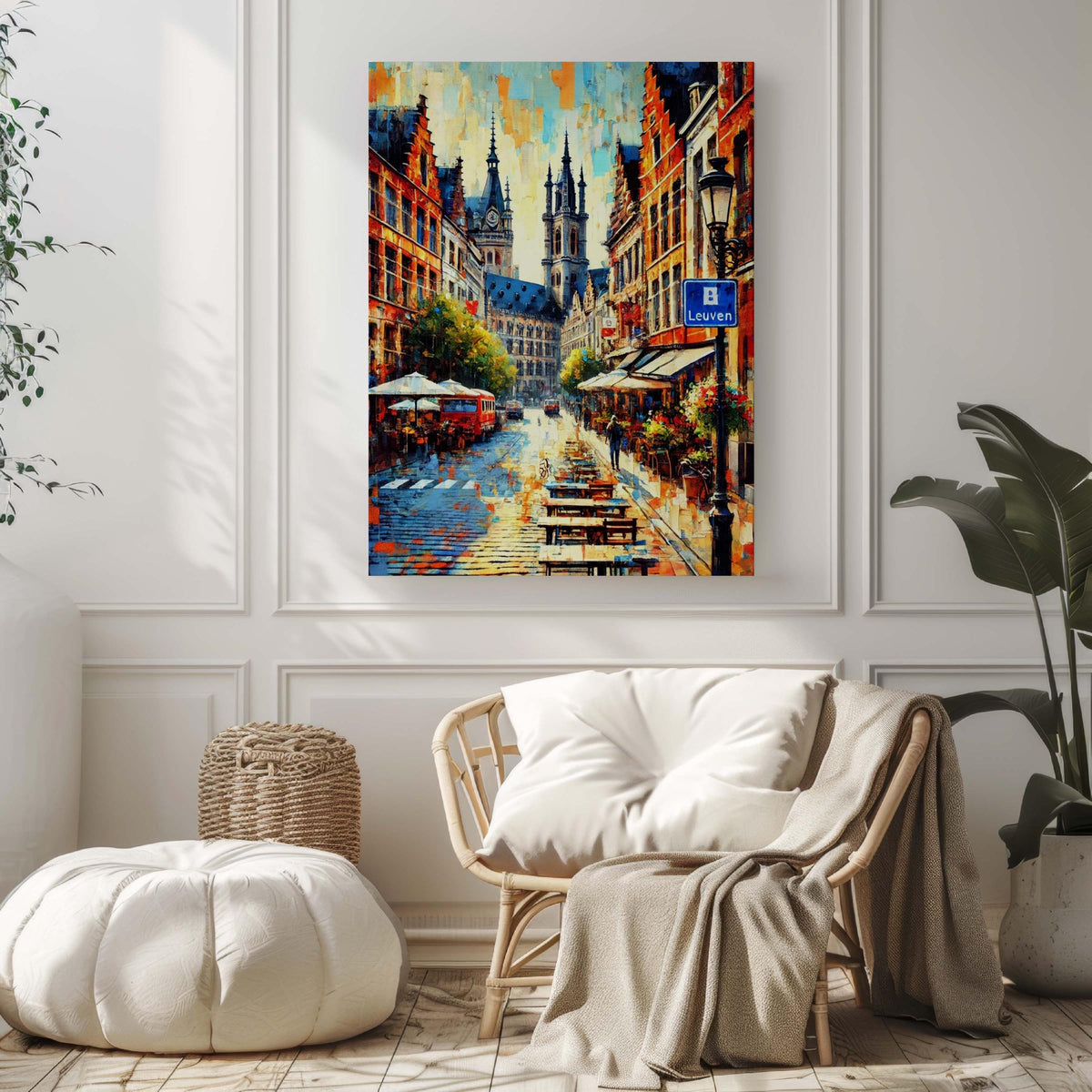 Leuven City Art Print - Leuven, Belgium