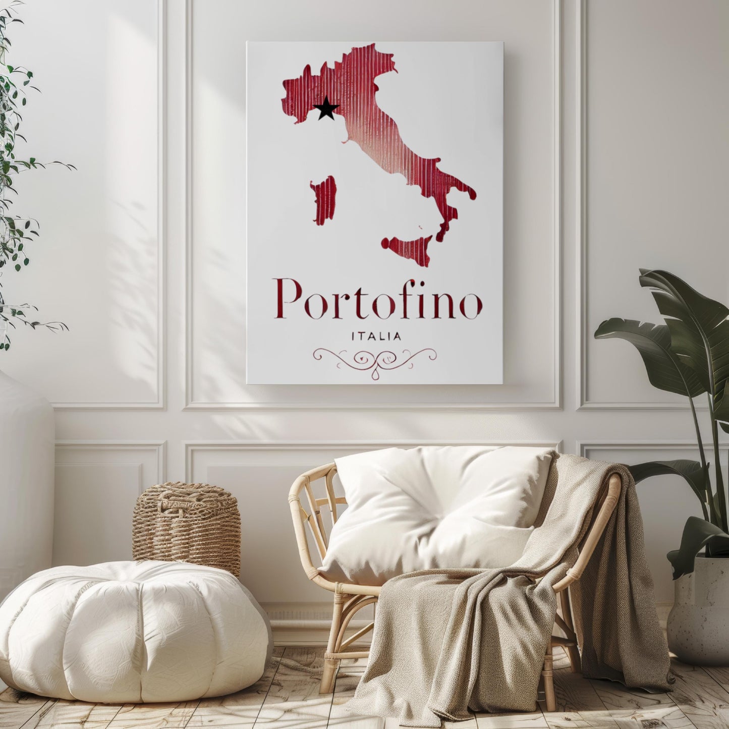 Italy Wall Art Portofino Print Travel Home Decor Italy Gift Housewarming College Dorm Artwork