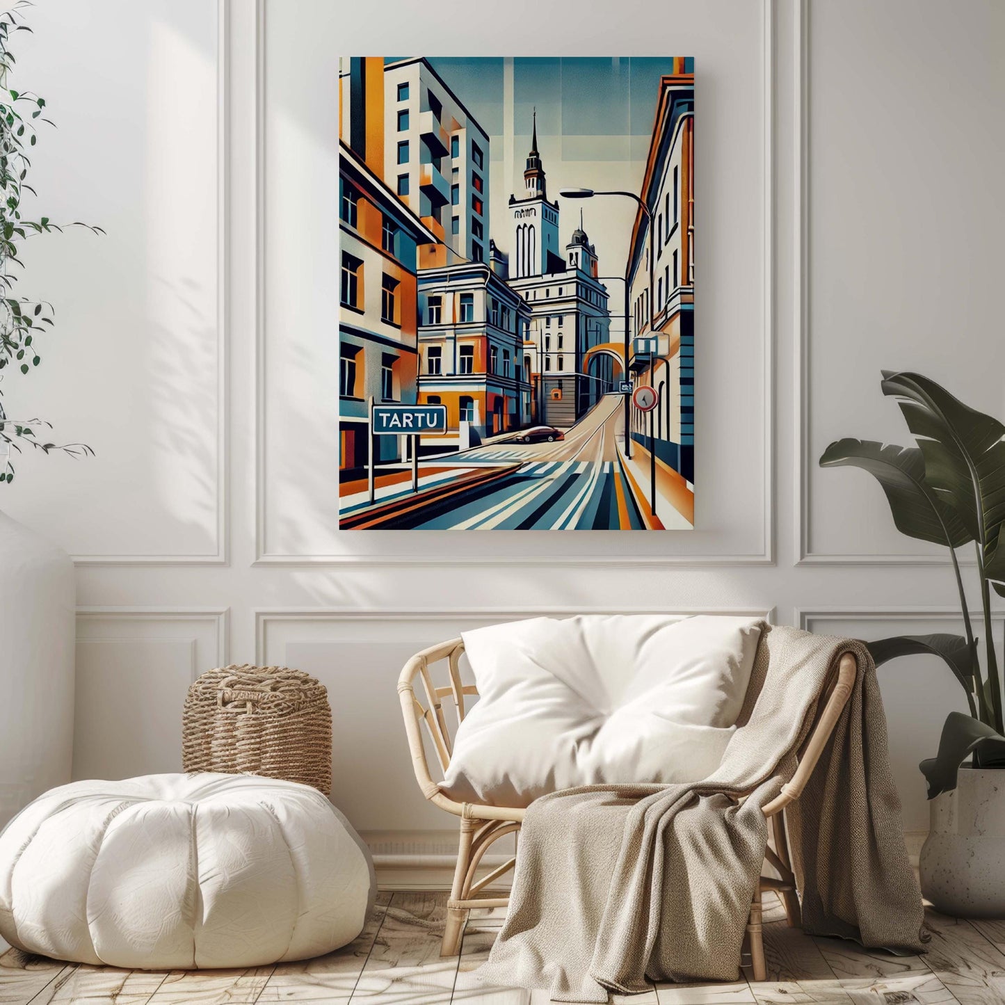 Tartu Art Wall Print - Estonia City Travel Poster, European Artwork, Housewarming Gift, Tartu Wall Decor, Modern Home Art