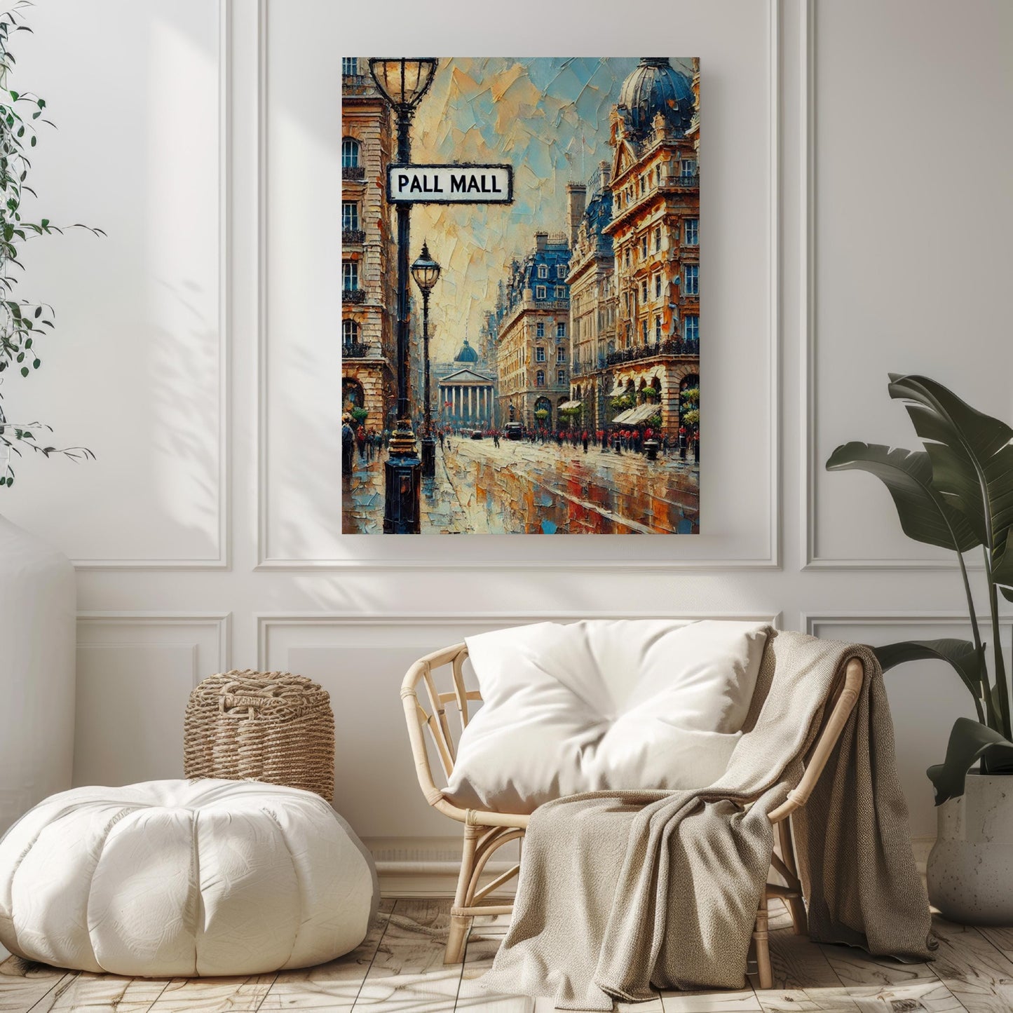 London Pall Mall Wall Art Print - Travel Poster, UK Home Decor, London Gift,Housewarming Present, United Kingdom Art, Cityscape Illustration