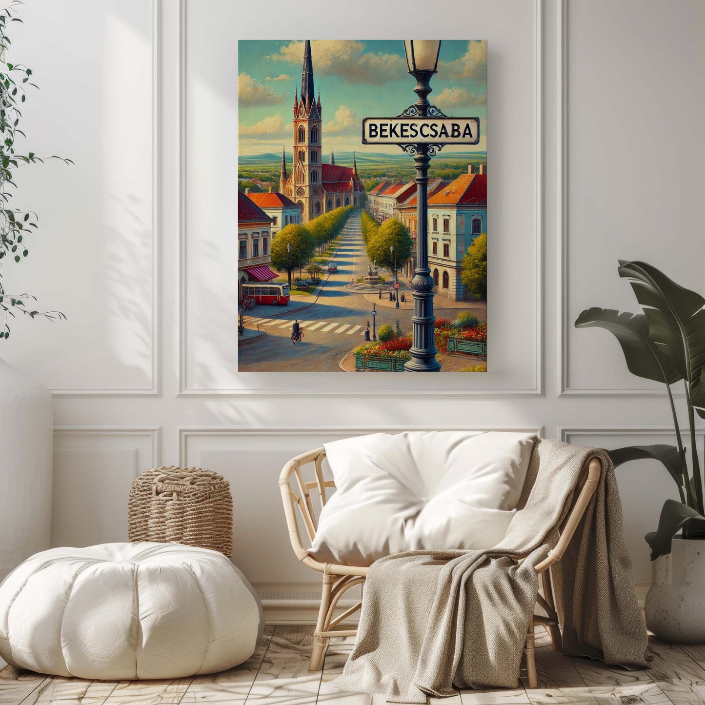 Bekescsaba Art Print - Hungary City Wall Art, Travel Poster, Housewarming Gift, Bekescsaba Travel Decor, Hungary Artwork, Cityscape Print
